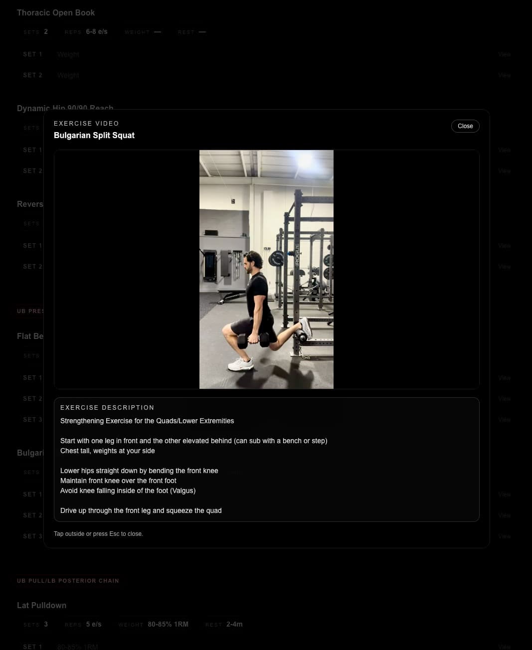 MMPT platform exercise detail and demo view